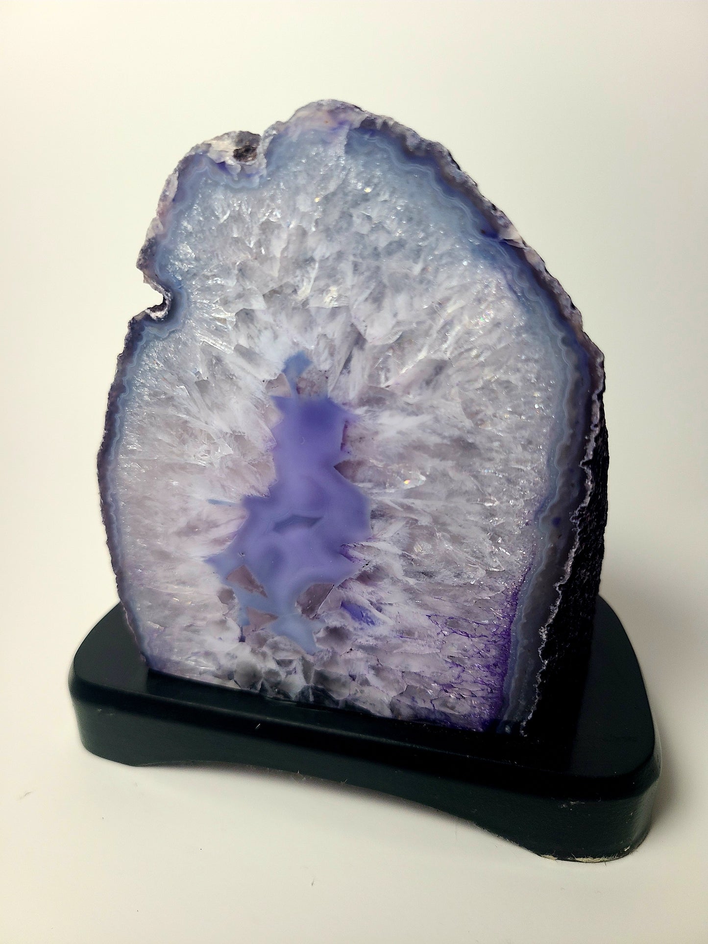 Agate Geode on Stand