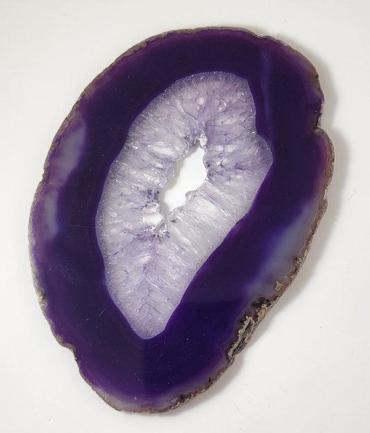 Agate Geode Slices - Purple