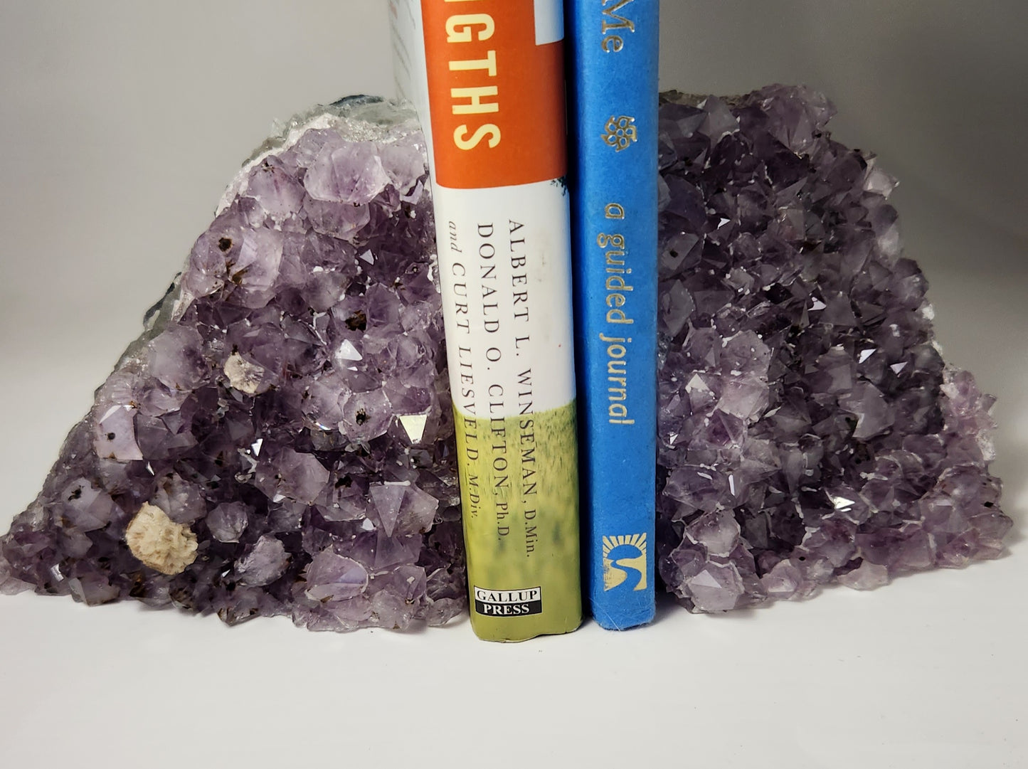 Amethyst Cluster Bookends