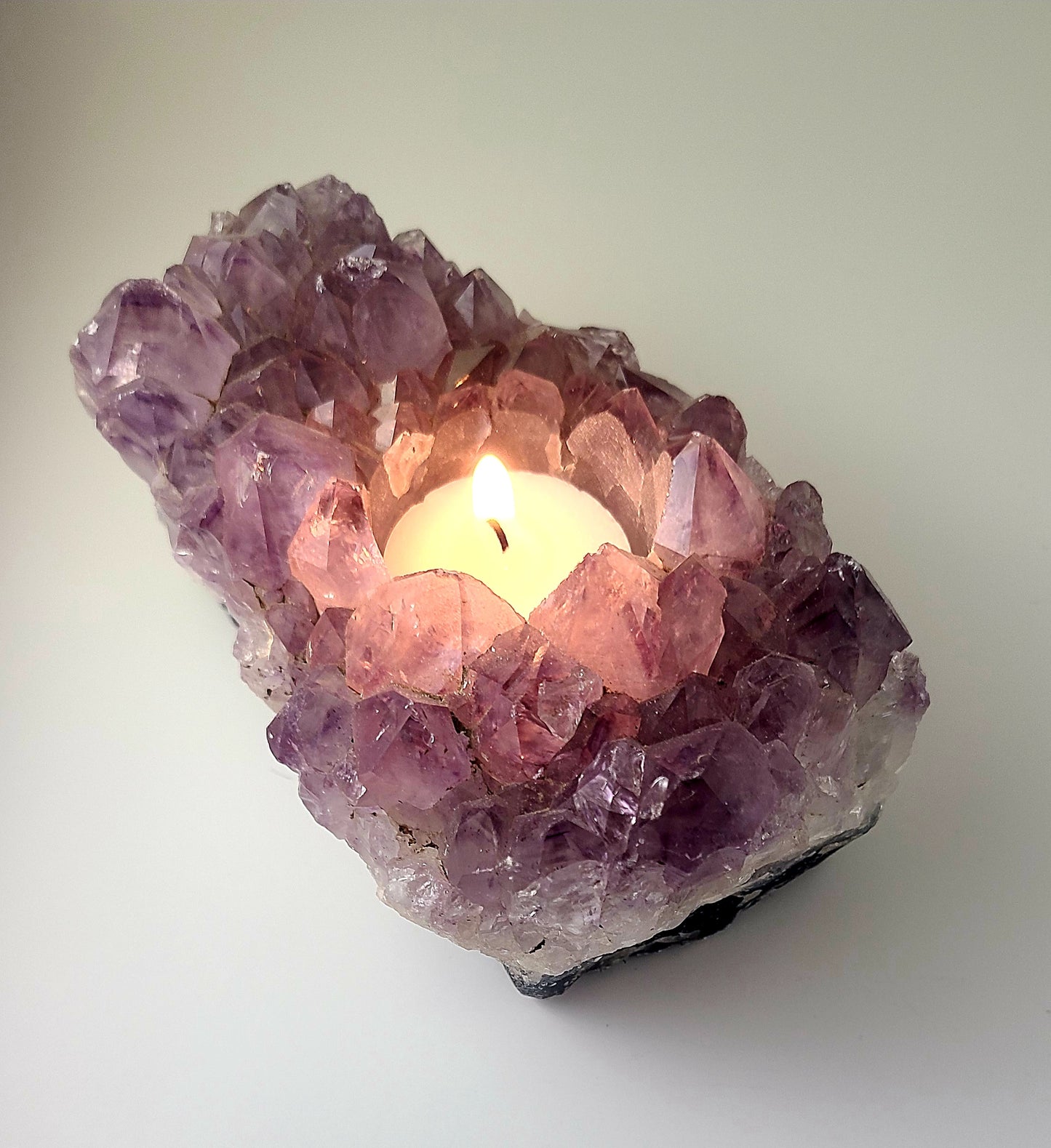 Amethyst Candleholder