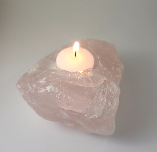 Rose Quartz Candleholder