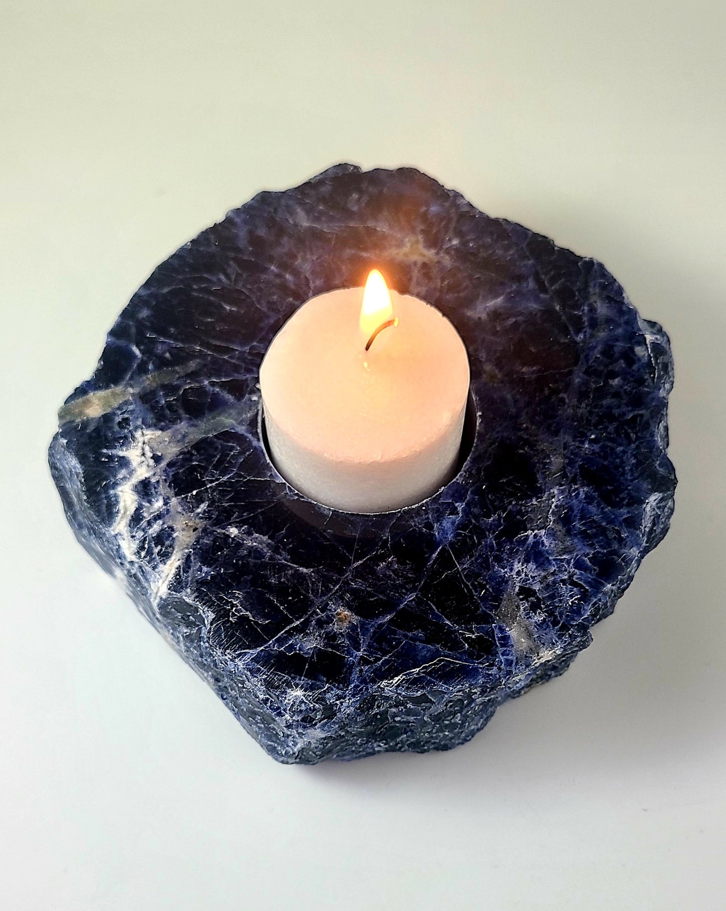 Sodalite Candleholder