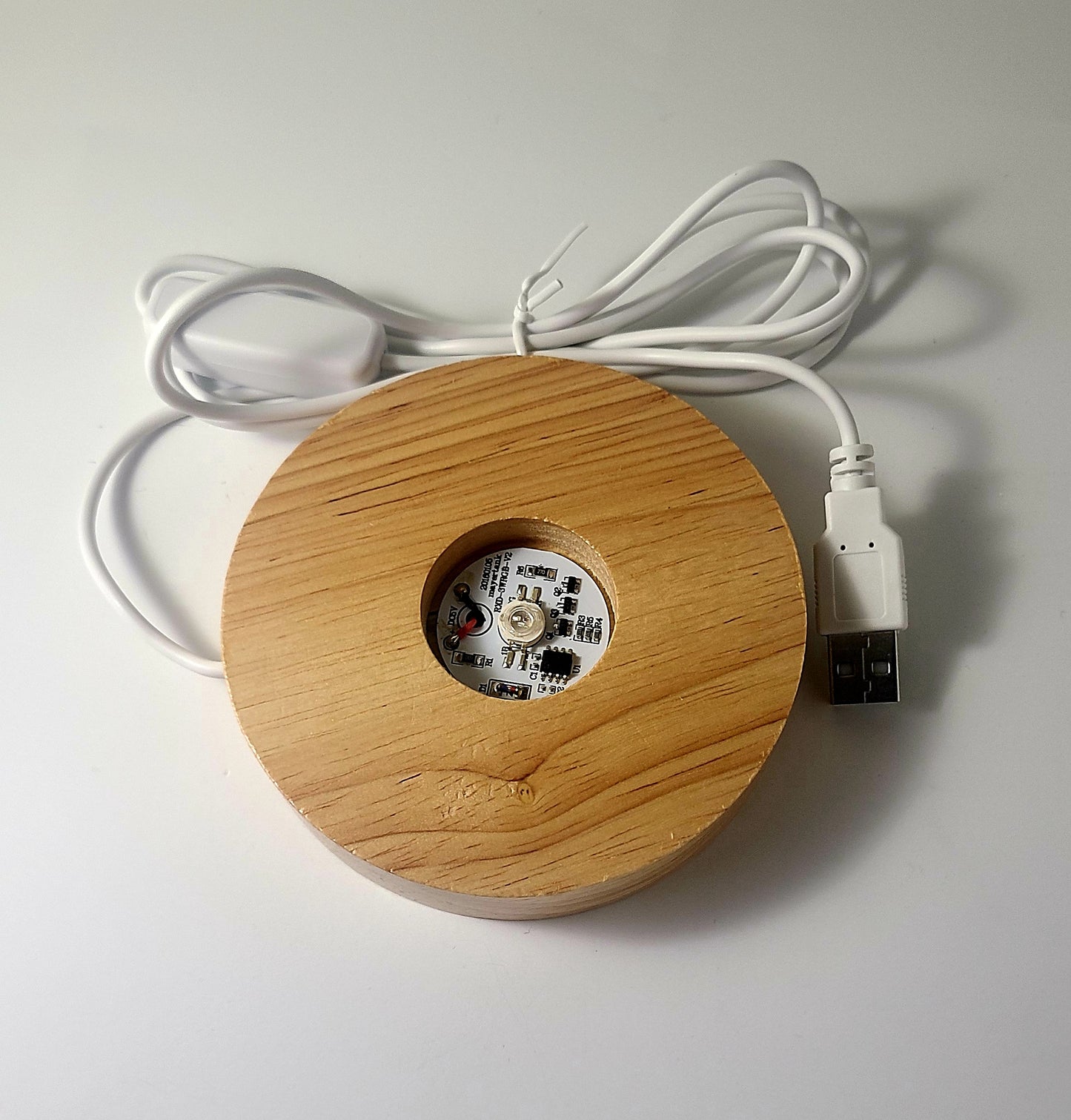 Wooden Light Base - Color Changing